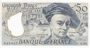 France 50 francs 50 Francs - Quentin de la Tour - 1991 - Série G.64 -