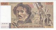 France 100 francs 100 Francs - Delacroix - 1993 - Série O.210 - Fauté -