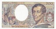 France 200 francs 200 Francs - Montesquieu - 1992 - Série U.106 -
