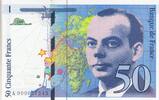 France 50 francs 50 Francs - Saint-Exupéry - 1992 - Série A.000047243 - Petit numéro -