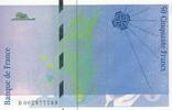 France 50 francs 50 Francs - Saint-Exupéry - 1992 - Fauté impression bleue - Série B.002 -