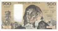 France 500 francs 500 francs - Pascal - 03-04-1980 - Série O.116 -