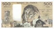 France 500 francs 500 Francs - Pascal - 03-01-1991 - Série V.344 - Petit Numéro -