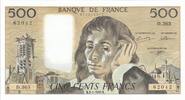 France 500 francs 500 Francs - Pascal - 02-01-1992 - Série D.365 -