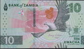 Zambie 10 kwacha 10 Kwacha - Les chutes de Kabwelume - 2024 - Série AC ou AE -