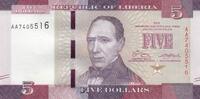 Liberia 5 dollars 5 Dollars - Edward J. Roye - Paysanne - 2016 - Série AA -