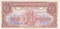 Royaume-Uni 1 pounds 1 Pound - British Armed Forces - 3ème Série - 1956 - Serial E -