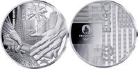 France 10 euros Passage de relais Paris Los Angeles - PARIS 2024 - 10 Euros ARGENT BE 2024 -