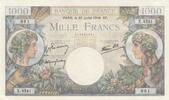 France 1000 francs 1000 Francs - Commerce et Industrie - 20-07-1944 - Série X.4541 -
