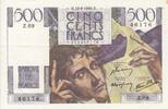 France 500 francs 500 Francs - Chateaubriand - 12-09-1946 - Série Z.89 -