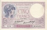 France 5 francs 5 Francs - Violet - 03-04-1929 - Série M.40465 -