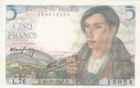 France 5 francs 5 Francs - Berger - 25-11-1943 - Série L.76 -