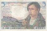 France 5 francs 5 Francs - Berger - 30-10-1947 - Série Y.145 -