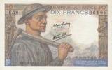 France 10 francs 10 Francs - Mineur - 26-11-1942 - Série E.28 -