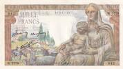 France 1000 francs 1000 Francs Déesse Déméter - 27-05-1943 - Série W.5779 -