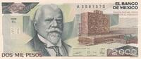 Mexique 1989 2000 Pesos - Université - Justo Siena - 28-03-1989 - Série EL SPL