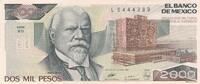 Mexique 2000 pesos 2000 Pesos - Université - Justo Siena - 28-03-1989 - Série ED -