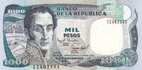 Colombie 1994 1000 Pesos - Simon Bolivar - Les Héros du marais de Vargas - 01-11-1994 - Série 1 NEUF
