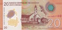 Nicaragua 20 cordobas 20 Cordobas, Eglise - Festival Maya - Polymer - 2022 -