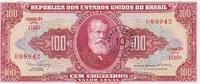 Brésil 10 centavos 10 Centavos sur 100 Cruzeiros, Dom Pedro II - 1967 - Estampa 2A série 1180A -