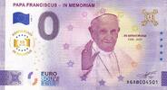 Argentine 0 euro 0 Euro Souvenir - Pape François - In Memoriam 1936-2025 - Anniversary - 2025 -