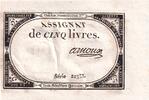 France 5 livres 5 Livres - 10 Brumaire An II (31.10.1793) - Sign. Arnoux - Série 22355 -