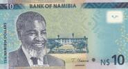 Namibie 10 namibia dollars 10 Namibia Dollars Dollars, Dr Sam Nujoma - Springbok 2025 - Série B6 -