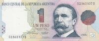 Argentine 1 peso 1 Peso - Pelligrini - Congrès - 1993 - Série D -