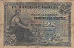 Espagne 25 pesetas 25 Pesetas - Femme assise - Armoiries - 1906 - Série C -