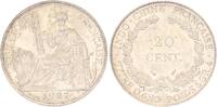 Indo-Chine Fr. 20 centimes Pièce 20 Centimes République assise 1937 - Argent -