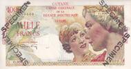 Guyane Française 1000 francs 1000 Francs - 1947-1949 - Spécimen - Série O.000 -