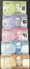 Chili pesos Série de 5 billets - 1000/2000/5000/10000/20000 Pesos - 2014-2025- polymère -