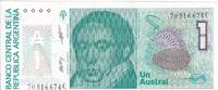Argentine 1 austral 1985 1 Austral - Bernardino Rivadavia - 1988-1989 - ... 1,00 EUR  + 7,00 EUR frais d'envoi