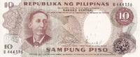 Philippines 10 piso 1972 10 Piso - Apolinario Mabini - 1972 - S&eacute;rie U I ... 5,00 EUR  + 7,00 EUR frais d'envoi