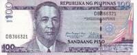 Philippines 100 piso 2009 100 Piso - Manuel A. Roxas - 2009 S&eacute;rie DB I /... 6,00 EUR  + 7,00 EUR frais d'envoi