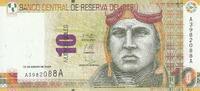 P&eacute;rou 10 nuevos soles 2009 10 Nuevos Soles - Jos&eacute; A. Q. Gonzales - Machu... 8,00 EUR  + 7,00 EUR frais d'envoi