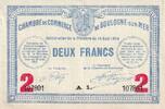 France 2 francs 2 Francs - Chambre de Commerce de Boulogne-sur-Mer - 14-08-1914 - Série A1 -