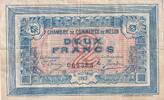 France 2 francs 2 Francs - Chambre de Commerce de Melun - 15-10-1915 - N°004688 -