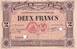 France 2 franc 1920 2 Francs - Chambre de Commerce de Lure - 23-12-1920 ... 50,00 EUR  + 7,00 EUR frais d'envoi