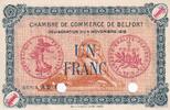 France 1 franc 1918 1 Franc - Chambre de Commerce de Belfort - 04-11-191... 30,00 EUR  + 7,00 EUR frais d'envoi