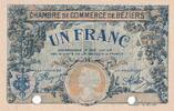 France 1 franc 1922 1 Franc - Chambre de Commerce de B&eacute;ziers - 14-03-192... 40,00 EUR  + 7,00 EUR frais d'envoi
