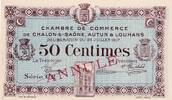 France 50 centimes 1917 50 Centimes - Chambre de Commerce de Chalon-sur-... 50,00 EUR  + 7,00 EUR frais d'envoi