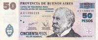 Argentine 50 pesos 2001 50 Pesos 'Patac&oacute;n' - Bon du tr&eacute;sor de Buenos Air... 4,00 EUR  + 7,00 EUR frais d'envoi