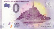 France  0 Euro 2017 - Mont Saint Michel - Billet touristique NEUF