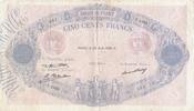 France 500 francs 500 Francs Rose et Bleu - 28-08-1930 - Série Y.1353 -