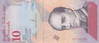 Venezuela 10 bolivares 10 Bolivares Rafael Urdaneta - Tamanoir - 2018 -