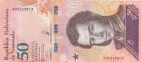 Venezuela 50 bolivares 50 Bolivares Antonio Jose de Sucre - Léopard - 2018 -