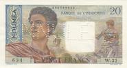 Nle Calédonie 20 francs 20 Francs Jeune Berger - ND (1954) - Annulé - Série W.32 -
