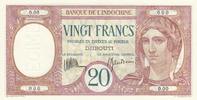 Djibouti  20 Francs au Paon ND (1932) - Spécimen - Neuf