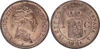 Espagne 1 centimos 1 centimo - Alfonso XIII -1906 - SPL -